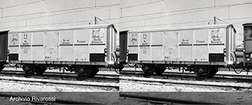 021-HR6562 - H0 - FS, 2-tlg Set 2-achs. Kühlwagen Ifms, Metallgehäuse, Ep. IIIb